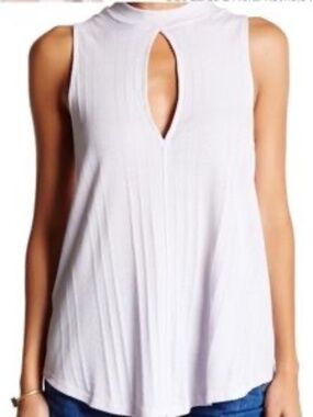 NWT Free People We The Free Faye Keyhole Tank Lilac Medium